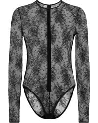 Dolce & Gabbana - Body Aus Chantilly-Spitze - Lyst