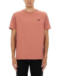 Fred Perry - Cotton T Shirt - Lyst