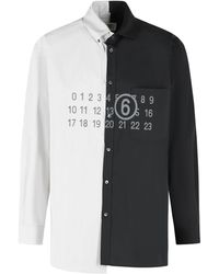 MM6 by Maison Margiela - 'Color Block' And Cotton Shirt - Lyst