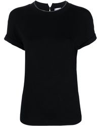 Brunello Cucinelli - T-Shirt Met Ronde Hals - Lyst