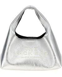Marc Jacobs - The Metallic Leather Mini Sack Bag Hand Bags - Lyst
