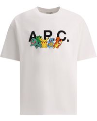 A.P.C. - Pokémon la maglietta dell'equipaggio - Lyst