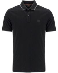 BOSS - Polo Slim Fit Passertip In Piqué - Lyst