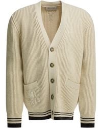 Ami Paris - Chunky Ribbed Knit Cardigan With Button-Up Front A - Lyst