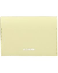 Jil Sander - Dokumenthalter Frauen Leder gelb/Zitrone - Lyst
