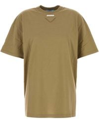 Prada - Sage Jersey T-Shirt - Lyst
