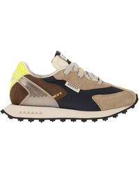 RUN OF - Barrio M Sneakers Suede, Canvas And Leather - Lyst