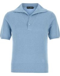 Dolce & Gabbana - Cotton Blend Polo Shirt - Lyst