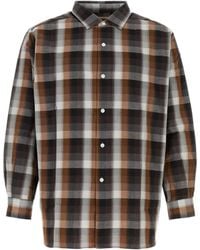 Nanamica - Embroidered Cotton Blend Oversize Shirt - Lyst