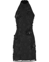ROTATE BIRGER CHRISTENSEN - Floral Recycled Polyester Mini Dress - Lyst