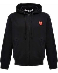 COMME DES GARÇONS PLAY - Comme des garçons jouent à sweat à capuche 'Double Heart' - Lyst