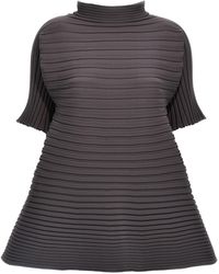 Pleats Please Issey Miyake - Bounce Knit Shirt, Blouse - Lyst