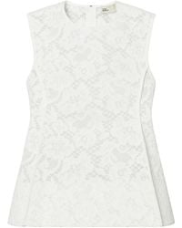 Tory Burch - White Lace Top - Lyst