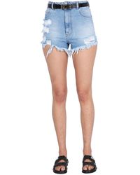 Gcds - Denim Shorts - Lyst