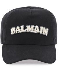 Balmain - Baseballkappe von Terry Logo - Lyst