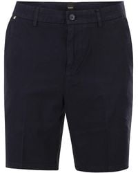 BOSS - Stretch Cotton Chino Shorts - Lyst