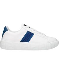 Versace - Greca Leather Sneakers - Lyst