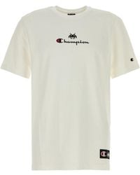 Champion - Crewneck Logo T-Shirt - Lyst