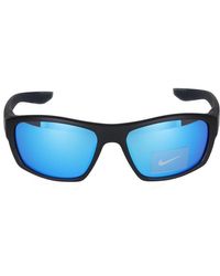 Nike - Sonnenbrille Brazer Boost M FJ1978 011 Matte schwarz/grau/blau/16/130 - Lyst