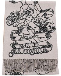 Alexander McQueen - Wol Reversibile Sjaal - Lyst