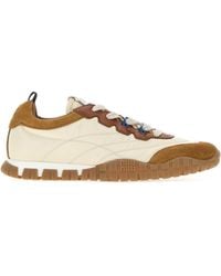 Miu Miu - Ivory Color-Block Sneakers - Lyst