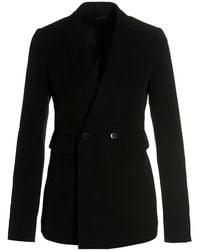 SAPIO - Double Breast Blazer Jacket - Lyst