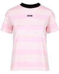 MSGM - T Camicie E Polos Rosa - Lyst