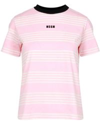 MSGM - THICHS Y POLOS PINK - Lyst