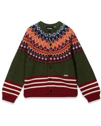 DSquared² - Cardigan With Buttons - Lyst