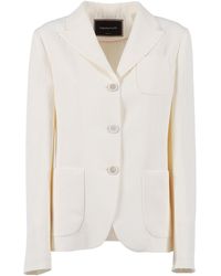 Fabiana Filippi - Viscose Linen Fitted Blazer - Lyst