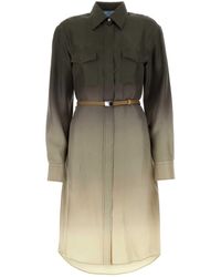 Prada - Twill Shirt Dress - Lyst