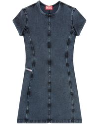 DIESEL - Robe Courte D-Cup En Jean - Lyst
