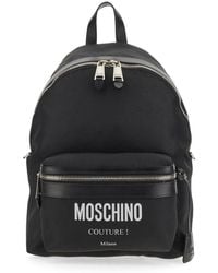 Moschino - Large Backpack With Logo - Lyst