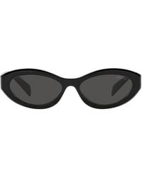 Prada - Zonnebril Pr26 Zs 16 K08 Z Zwart/donkergrijs Unisex - Lyst