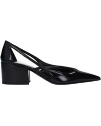 Prada - Sandali Donna Pelle Nero - Lyst