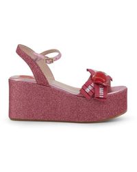 Love Moschino Wedge sandals for Women | Online Sale up to 53% off | Lyst