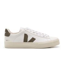 Veja - Campo Sneakers White/khaki Leer - Lyst