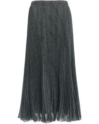 Ermanno Scervino - Geplooide Longuette Rok - Lyst