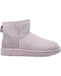 UGG - Classic Mini Ii Suede Boots With Shearling Lining - Lyst