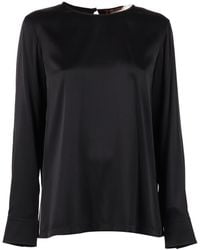 Max Mara - Top Lodi De Manga Larga - Lyst