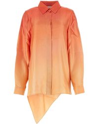 Zimmermann - Two-Tone Silk Tranquillity Shirt - Lyst