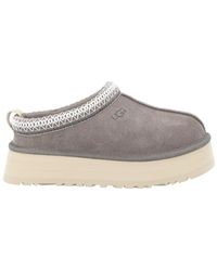 UGG - Leather-Textile Flat - Lyst