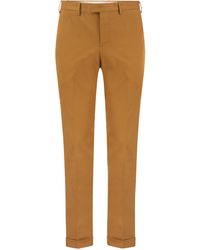 PT Torino - Master Fit Cotton Trousers - Lyst