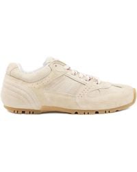 Alohas - Tb.56 Suede Cream Leather Sneakers - Lyst