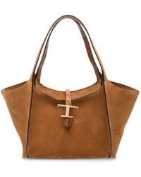 Tod's - T-Timeless Small Leather Tote Bag - Lyst