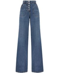 Etro - Jeans avec motif de feuillage arrière - Lyst