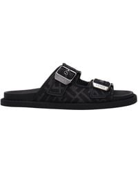 Fendi - Slippers And Clogs Fabric - Lyst