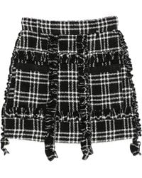 ALESSANDRO ENRIQUEZ - Checked Short Skirt - Lyst