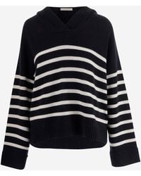 Allude - Cashmere Striped Sweater - Lyst