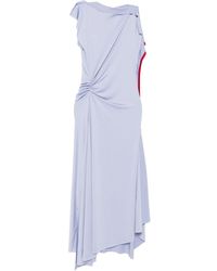 Victoria Beckham - Kleid mit drapiertem Oberteil - Lyst